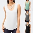 thumbnail image 4 of Mujeres Sport Tank Tops Sin mangas Secado rápido Dos vías sueltas, 4 of 7
