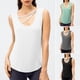 thumbnail image 4 of TFixol Camisetas sin mangas deportivas para mujer, sin mangas, de secado rápido, holgadas en dos direcciones, 4 of 8