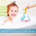thumbnail image 3 of Juguetes de baño, juguete de piscina para bañera, juguete de pingüino flotante para bebé, juguetes de baño luminosos con fuente musical, juguete de juego de agua eléctrico, juguetes de baño JFHHH pequeña, 3 of 5