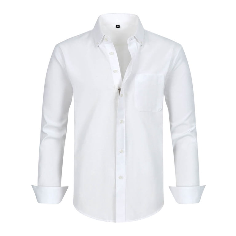 Men's Zipper Dress Shirt Button Up Shirt With Zipper - Walmart.com