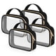 thumbnail image 1 of Neceser Wedama aprobado por la TSA, paquete de 4 bolsas de maquillaje transparentes, 1 of 7
