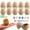 🌈 Brown_Base#595, variant on Kuroiy Easter Egg Set Paper Pulp, 12 Reusable 2.1 Inch Colorable Eggs, Brushes & 6 Paints, Eco-Friendly DIY Craft Decorations, Sustainable for Festive Table, Ornaments, Egg Hunt