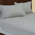 Mainstays Microfiber Pillowcase Set, Standard/Queen, Grey Quatrefoil