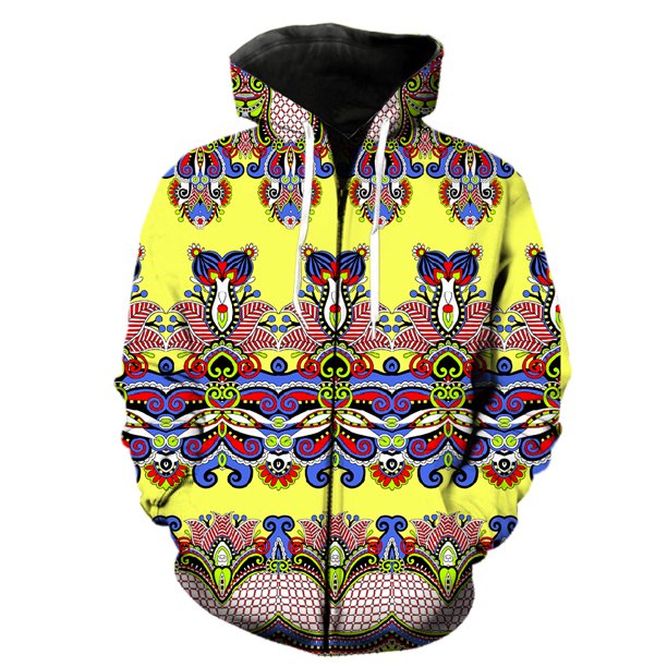 Sudadera con capucha y cremallera para hombre, estilo nacional retro, de primavera, fresca, de manga larga, estilo hip hop, informal, de gran tamaño, con estampado 3D para adolescentes