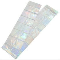 TEHAUX Disposable Iridescent Tablecloth Rainbow for Picnic 3Pcs 107.68x53.84in