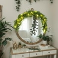 thumbnail image 3 of Bootesun 4FT Christmas Mirror Garland with Light, Artificial Norfolk Pine Cypress Garland, Realistic Norfolk Pine Christmas Decoration for Xmas Mirror Fireplace Mantle Wall Table Stairs Indoor Decors, 3 of 6
