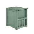 thumbnail image 3 of Linon Parnell Storage Side Table/Cabinet with Pull Out Shelf in Teal Wood, 3 of 16
