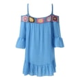 thumbnail image 2 of Aayomet Sun Dresses Women Summer Crochet Bikini Cover Up Beach Slip Cutout Irregular Dress Swimwear Cover Ups Beachwear,Blue One Size, 2 of 5