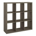 thumbnail image 1 of ClosetMaid Bibliothèque Décorative à Dos Ouvert Organisateur de Rangement à 9 Cubes, Gris Graphite, 1 of 8