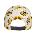 thumbnail image 4 of Baseball Cap, cute cartoon bees sunflower daisy Trucker Hats Women Dad Hat for Workouts - Baseball hat Adjustable Size, 4 of 7