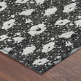 thumbnail image 3 of Addison Rugs Chantille Indoor/Outdoor Transitional Floral Black Machine Washable Rectangle Rug, 10' x 14', 3 of 8