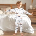 thumbnail image 6 of Blue Anchor Ship Pattern Cotton Pajamas 2 Piece Set Sleepwear Soft and Comfortable Homewear Nightwear, 6 of 7
