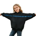 thumbnail image 1 of Sudaderas con capucha para niños y niñas, sudaderas casuales de manga larga, lindas sudaderas de gran tamaño con bolsillo de polar, chaquetas para niñas, 1 of 6