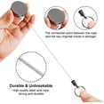 thumbnail image 3 of 2-Piece Retractable Badge Clip, 27 Inch Metal ID Badge Clip, Retractable Badge Clip with Belt Clip and Key Ring, Retractable Badge Reel for Doctors and Nurses, and ID Holder Reel, 3 of 7