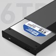 thumbnail image 4 of Caja de disco duro portátil de 2,5 pulgadas compatible con Plug and Play de 4 TB para computadora (negro tipo C), 4 of 7