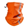 thumbnail image 1 of Riforla Winter Rocking Fleece Hundred Change Warm Scarf Windproof Warm Cap Outdoor Night Riding Facemask Cold Skiing Reflective Strip Drawstring Half Face Neck Cover Orange, 1 of 8