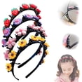 thumbnail image 1 of Horquilla para el pelo con diseño de princesa dulce, horquilla para el pelo con diseño de princesa dulce para niña, tocado con horquilla para el pelo, diadema de plástico con trenza de doble capa y pi, 1 of 7