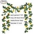 thumbnail image 1 of 2 pack de girasol artificial guirnalda de seda de vid flor falsa colgante kaili Sencillez, 1 of 2