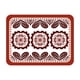 thumbnail image 2 of RKSTN Retro Placemats Placemat Leather Home Printing Insulation Pad Watertight Placemat Hotel Non-Slip Western Food Mat, 2 of 8
