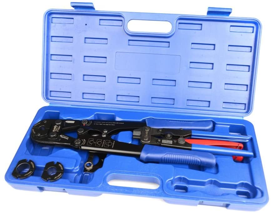 IWISS IWSFA PEX Pipe Crimping Tool for Crimp Jaw Sets 3/8",1/2",3/4",1