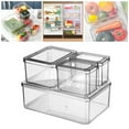 thumbnail image 4 of GUOOL Food Storage Container Fridge Storage Container Fruit Container for Kitchen Set Set B, 4 of 9
