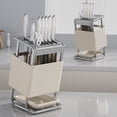 thumbnail image 4 of BUYISI Stainless Steel Kitchen Rack with Drain Pan,Non-Slip Mat and Chopstick Holder Gray Carbon Steel, 4 of 8