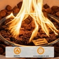 thumbnail image 3 of 32000 BTU, 20 Inch Round Outdoor Gas Fire Pit, Magnesium Oxide Cultured Stone Surface Finished,, More Suitable for Outdoor Garden, 3 of 7