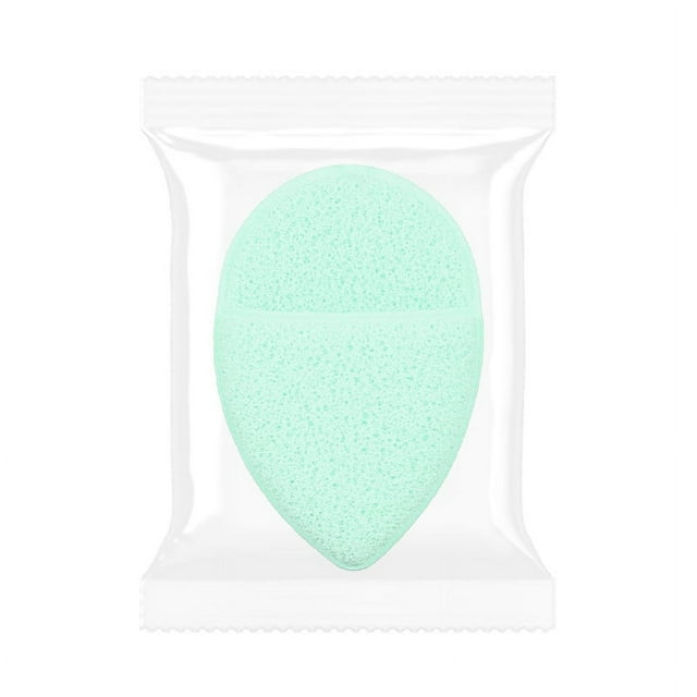 Nvzi Exfoliante facial, esponjas faciales para lavado facial, almohadillas exfoliantes desmaquillantes reutilizables, paquete de 2, verde, A25