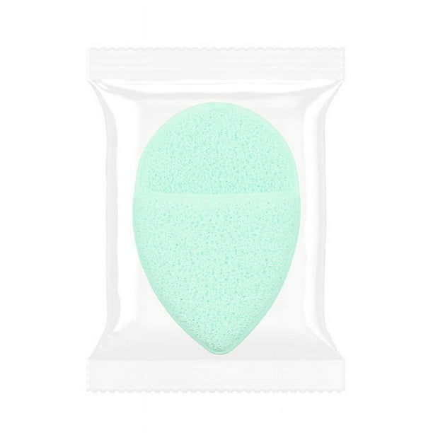 Nvzi Exfoliante facial, esponjas faciales para lavado facial, almohadillas exfoliantes desmaquillantes reutilizables, paquete de 2, verde, A25