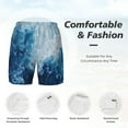 thumbnail image 3 of Balery Abstract Ocean Waves Mens Swim Trunks Swim Shorts for Men Quick Dry Inseam Beach Shorts with Compression Liner Pocket-XX-Large, 3 of 9