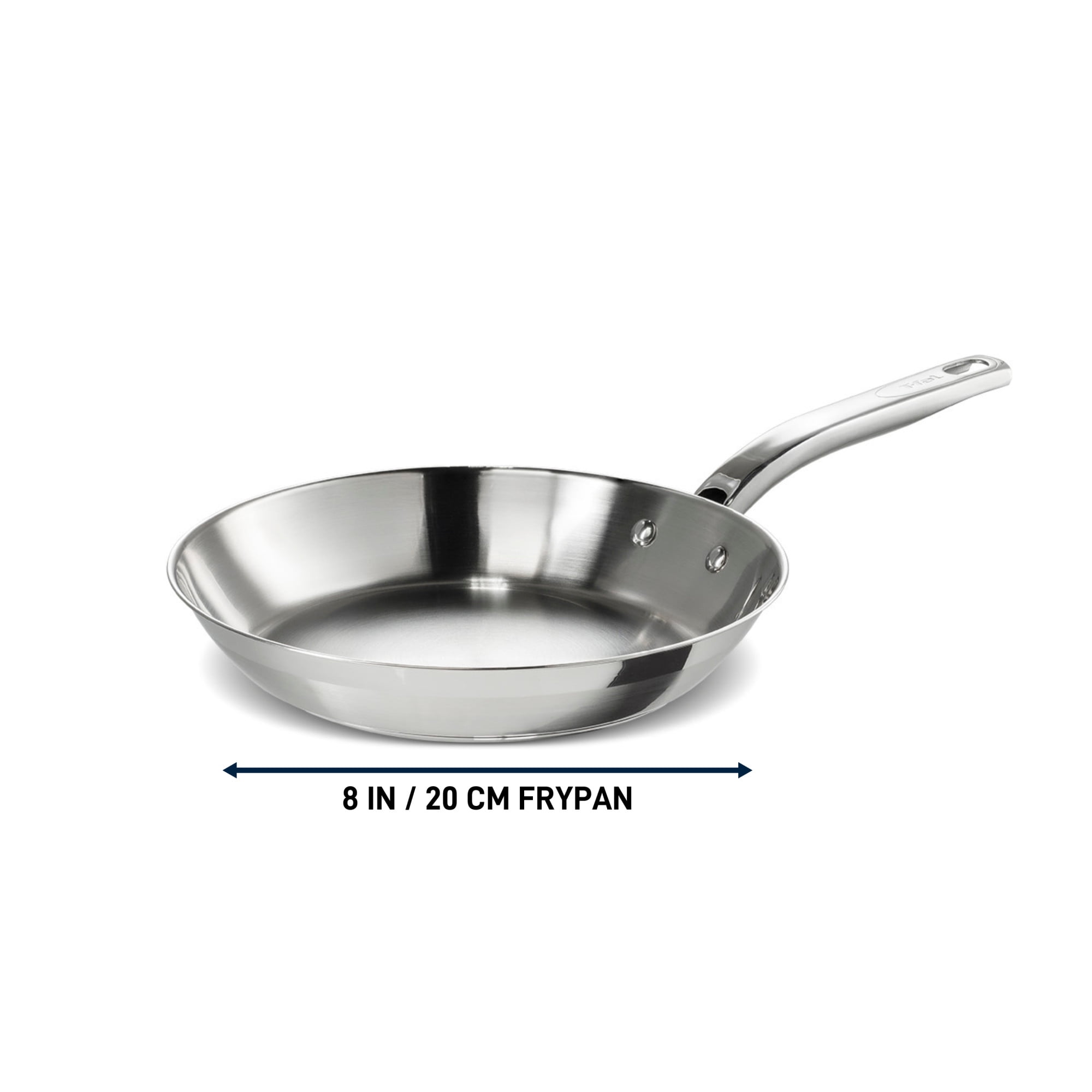 T-fal Stainless Steel 20 cm/ 8" Frypan