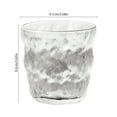 thumbnail image 3 of Vacemry Under $5 Glacier Texture Glass Cup, High Clarity Drinking Glass for Juice Beer Water, Vintage Style Barware, Durable Lime Glass Construction, Home Cafe Use, Elegant Beverage Serveware, 3 of 6