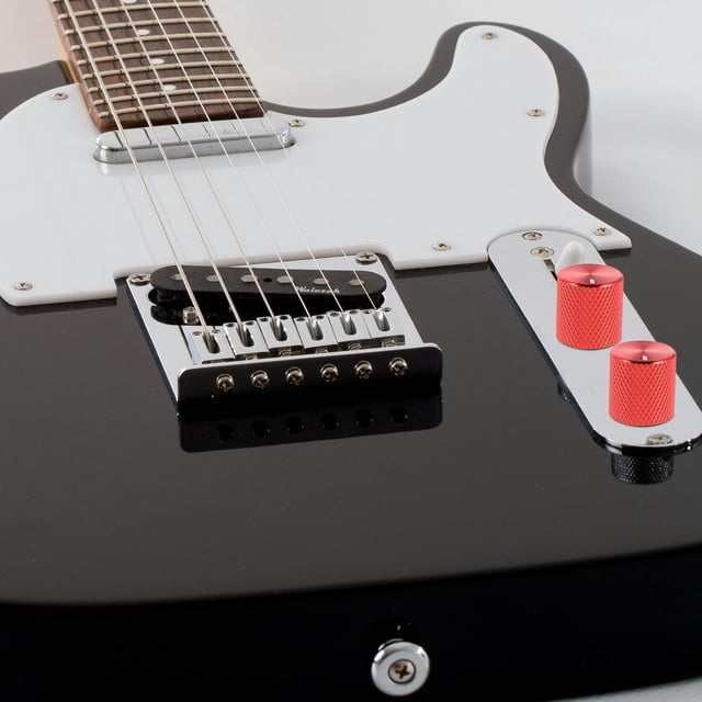 unbranded 4Ud Perillas De Aluminio Para Guitarra Y Bajo Acabado Rojo Y Resistente