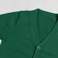 thumbnail image 6 of NOLDARES Toddler Button Down V Neck Cardigan Plain Long Sleeve Knit Open Front Sweater Baby Boys Fall Breathable Coats Clothes(Green,120), 6 of 8