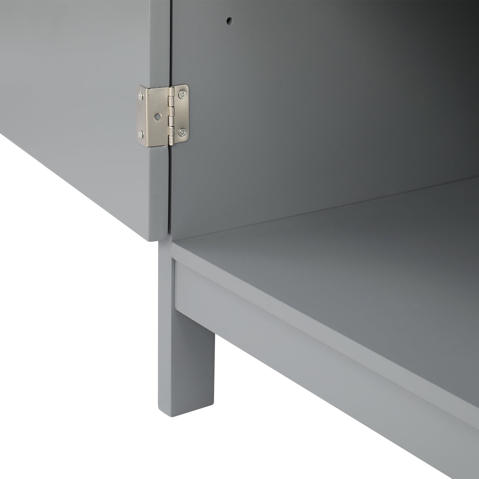Lowestbest Kitchen Accent Buffet Side Cabinet, Entrance Service Locker Entrance Kitchen Restaurant Console, Gray Lowestbest Kitchen Accent Buffet Side Cabinet, Entrance Service Locker Entrance Kitchen Restaurant Console, Gray