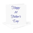 thumbnail image 5 of 3drose, Happy 1st Fathers Day, Blue Lettering, 6 Greeting Cards with Envelopes, 5 of 7