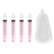 thumbnail image 1 of Tubo de aguja para irrigador nasal, kit de enjuague nasal de silicona reutilizable para cavidades nasales de bebés recién nacidos y niños pequeños, color rosa, 1 of 14
