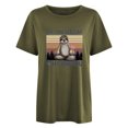 thumbnail image 3 of Gibobby Playera Corte clásico para Mujer Camisetas tamaño para mujer, camisetas holgadas manga corta con cuello redondo, blusa informal verano, camiseta bás(AG,G), 3 of 4