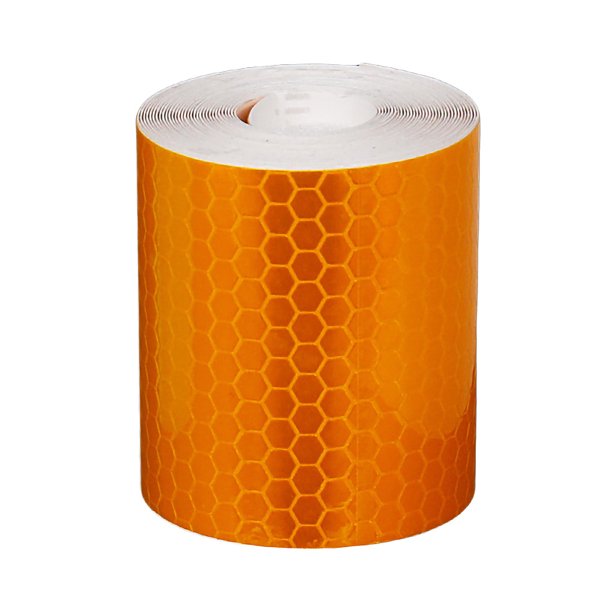 Sidaley Tira reflectante Pegatina de papel impermeable Rollo de cinta de seguridad Tira de advertencia de precaución autoadhesiva Automoción decorativa y accesorios amarillo oro Sidaley VI000249-04