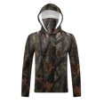 thumbnail image 6 of Dagegui Men's Sun Protection Long Sleeve Shirts Breathable Summer UV UPF 50+ Hoodies with Face Mask Quick Dry Outdoor Running Hiking Tops 004 Camouflage M, 6 of 9
