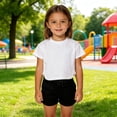 thumbnail image 2 of Tfken Girls Soft Comfy Tops Holiday Daily Wear Short Sleeve Tees Tshirts Loose Fit T-Shirts Fashion Summer Child Stretch Clothes Size 10-11 Years, 2 of 5