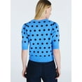 thumbnail image 3 of Free Assembly Women's Cardigan Sweater with Short Puff Sleeves, Lightweight, Sizes XS-XXL, 3 of 5