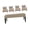 Light mocha, variant on Set Of 2 Waterproof Elastic Benches Cover For Various Seats