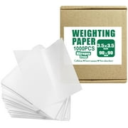 Cellulose Weighing Paper Sheet,Smooth Weigh Paper, Nitrogen Free,Non-Absorbing, High-Gloss,3.5"X3.5",1000pcs