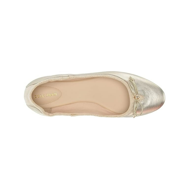 Cole haan metallic best sale flats