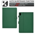 thumbnail image 6 of Case for iPad Mini 7 (A17 Pro) 2024 / iPad Mini 6 Case 2021, iPad Mini 6th Generation 8.3 inch PU Leather Cover Solid Color Smart Case with Auto Sleep/Wake,Green, 6 of 10
