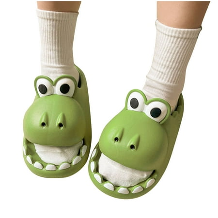 

Summer Couple Women Men Slippers Fashion Casual Dinosaur Bathroom Bath Shoes