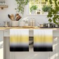thumbnail image 4 of Yellow Black Omber Kitchen Towels Set of 4, Modern Gray Gradient Abstract Art Absorbent Dish Towels for Kitchen, Microfiber Hand Towel, Quick Drying Tea Towel for Cleaning Decorative Dishcloths, 4 of 7