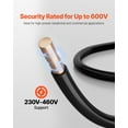 thumbnail image 4 of VEVOR 12 Gauge Solid THHN Wire Black Copper Electrical Building Wire PVC Nylon 100 ft, 4 of 9
