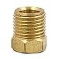 thumbnail image 3 of Legines Brass Inverted Flare Fitting Tube Nut, Brake Line Plug, 1/4" Tube OD, Pack of 2, 3 of 4